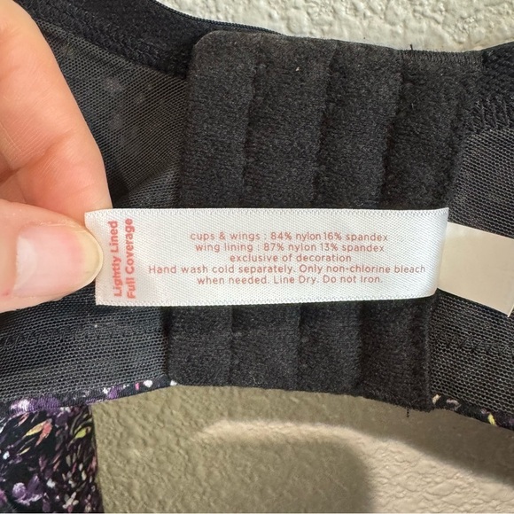 NWOT Cacique 44DDD Lane Bryant Extra Soft Lightly Lined Full Coverage Bra Floral - Picture 4 of 7